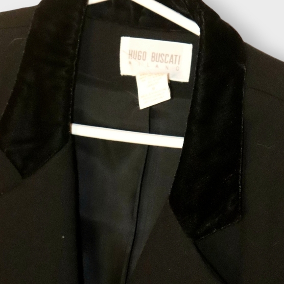 HUGO BISCATI  JACKET NWOT WITH VELVET TRIMS - Picture 3 of 10